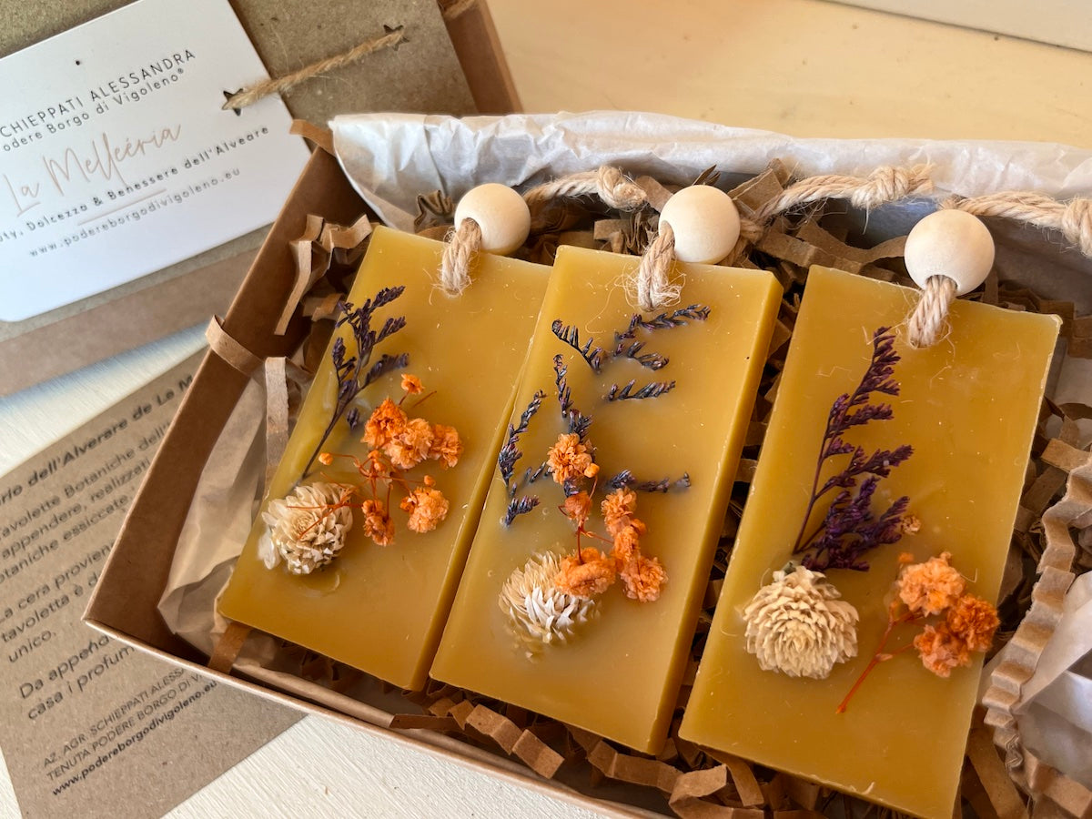 CERA D'API – Erbario dell'Alveare tavolette botaniche da appendere